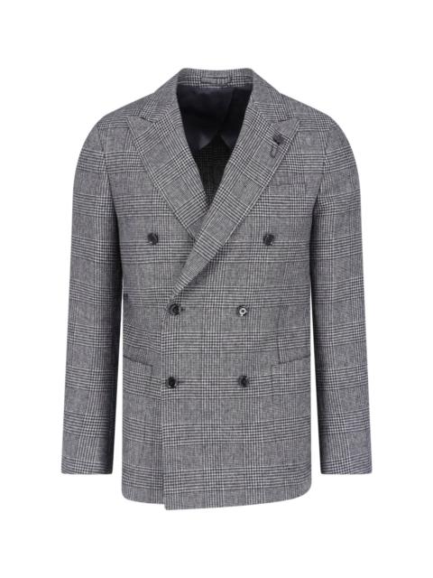 LARDINI DOUBLE-BREASTED WOOL BLAZER