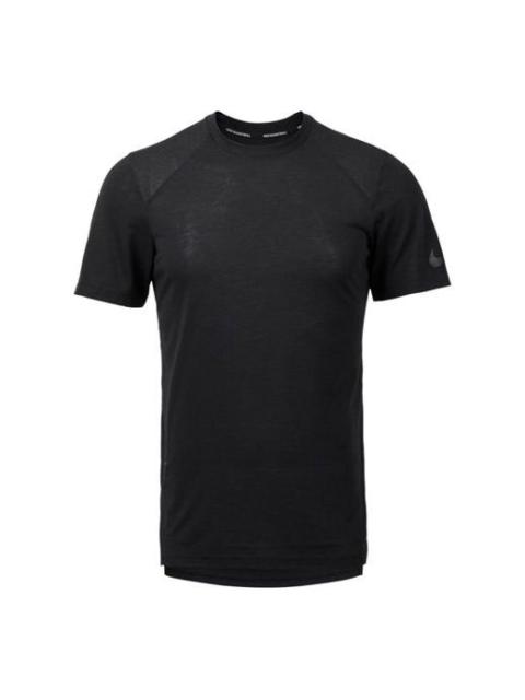 Nike Nike Breathe Elite Basketball Sports Quick Dry Round Neck Short Sleeve Black 891685-010