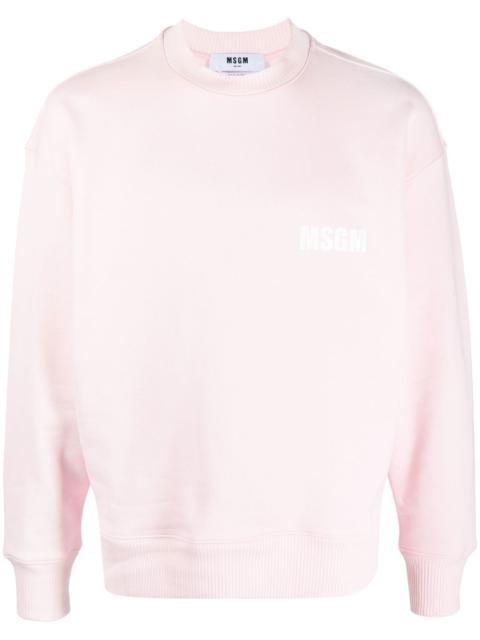 MSGM logo-print crew-neck sweatshirt
