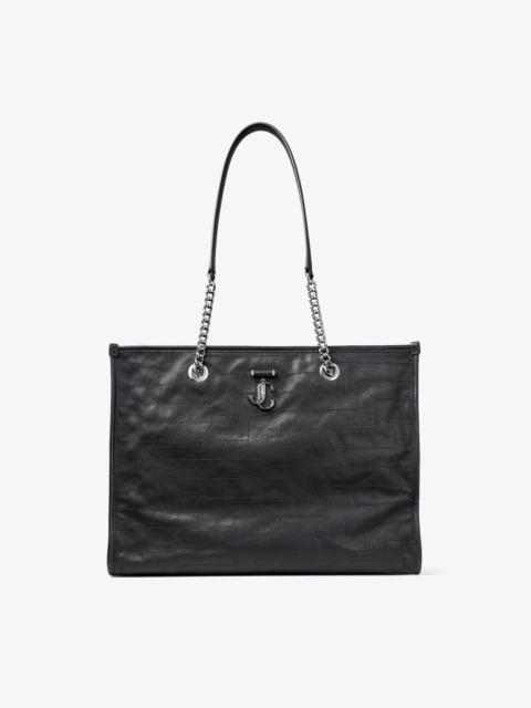 JIMMY CHOO Avenue Soft Tote/L
Black Avenue Overstitched Biker Leather Soft Tote Bag