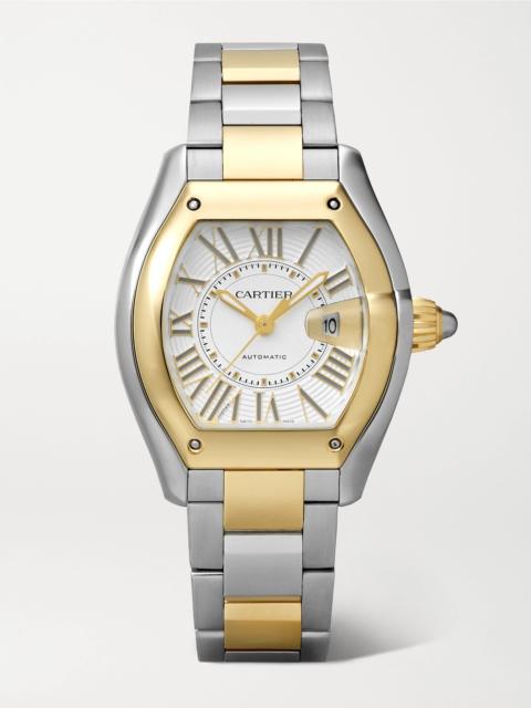 Cartier Roadster medium 42.5mm 18-karat gold, steel and alligator watch, ref. no. CRW2RD0009 Gray