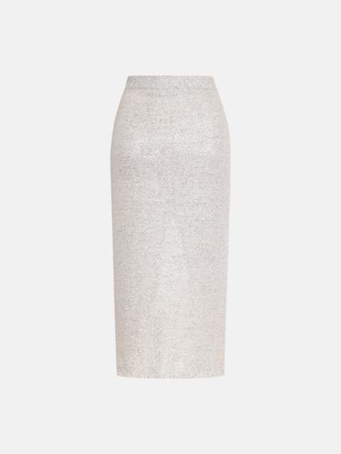 Alessandra Rich SEQUIN LONG SKIRT