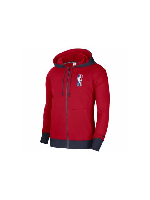 Nike NBA Brooklyn Nets Courtside Full-Zip Fleece Hoodie Red