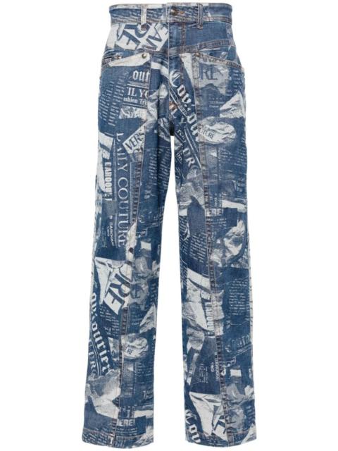 VERSACE JEANS COUTURE Magazine straight jeans