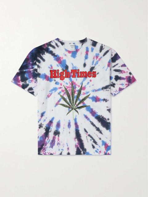 + High Times Tie-Dyed Printed Cotton-Jersey T-shirt