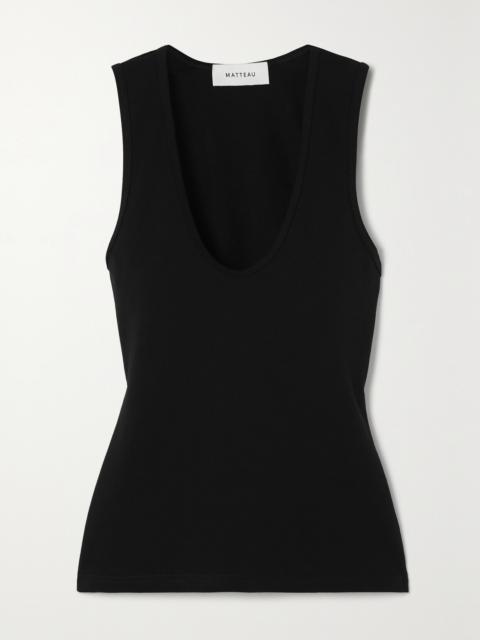 MATTEAU + Net Sustain Organic Cotton-blend Jersey Tank