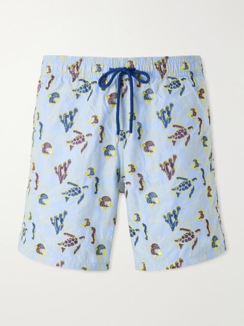 Vilebrequin Mistral Embroidered Straight-Leg Swim Shorts