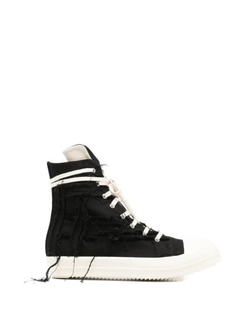 Rick Owens DRKSHDW Rick Owens Drkshdw Frayed High-top Sneakers
