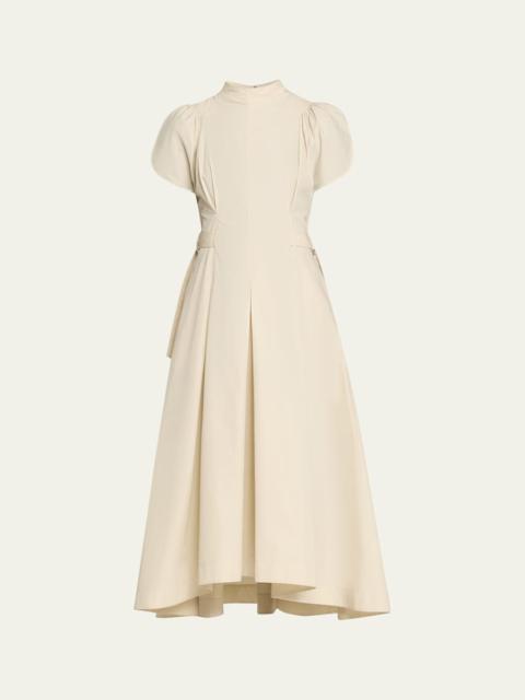 3.1 Phillip Lim A-Line Tulip-Sleeve Midi Dress
