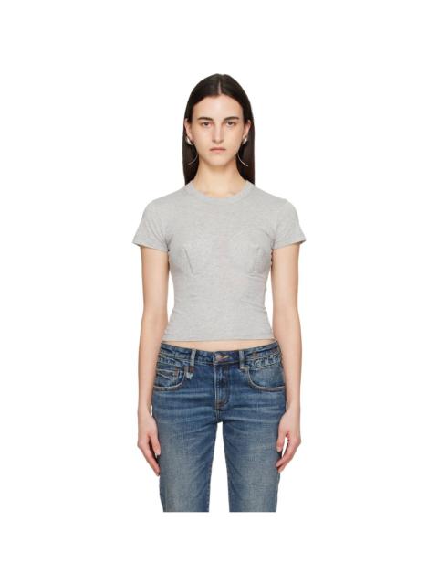 VAQUERA Gray Bullet Bra T-shirt