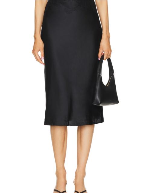 L'AGENCE Loyal Lace Trim Skirt