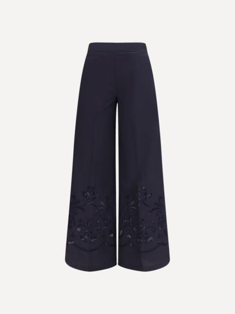 forte_forte Embroidered cotton Pants