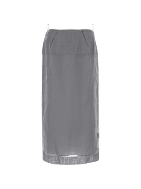 Carven cotton midi skirt