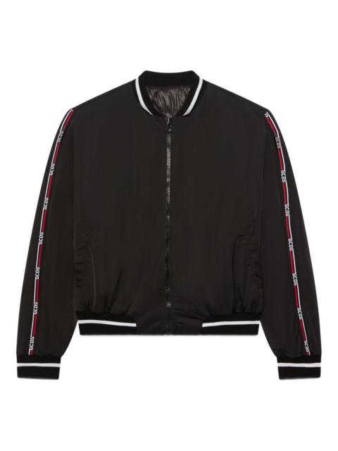 GCDS zip-up logo-stripe jacket