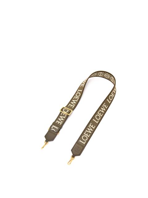 Anagram strap in jacquard and calfskin
