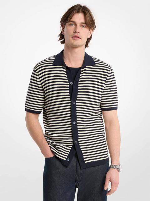 MICHAEL KORS Striped Knit Shirt