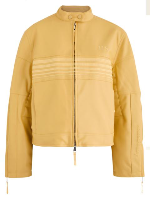 House of Sunny House OF Sunny The Racer Embroidered Faux Leather Jacket