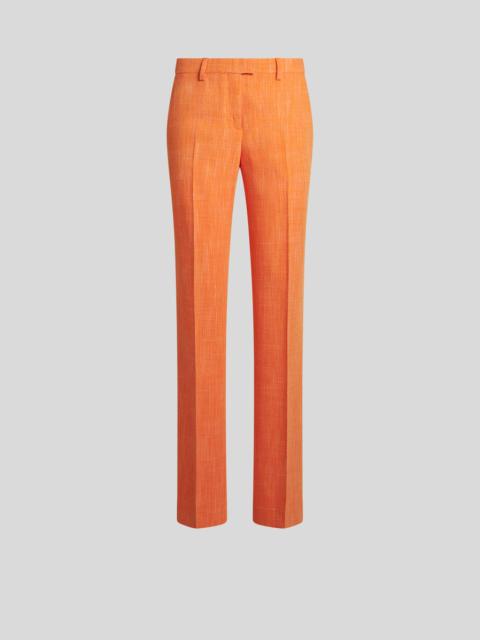 SLUB FABRIC TROUSERS