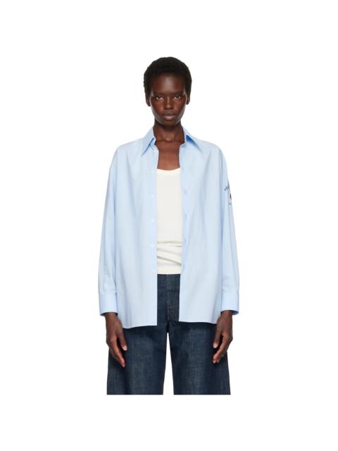 MM6 Maison Margiela Blue Poplin Shirt