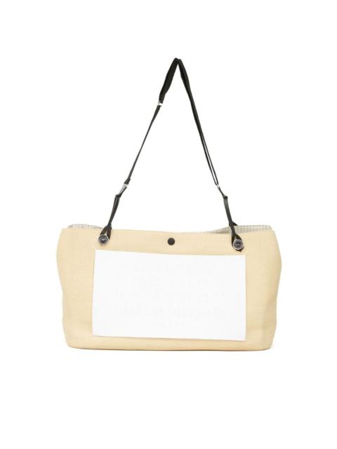 Maison Margiela embossed logo-patch tote bag