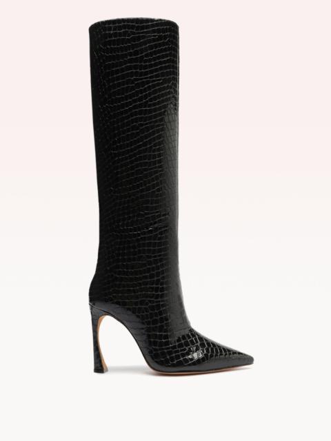ALEXANDRE BIRMAN KYRA 100 CROCCO BOOT BLACK