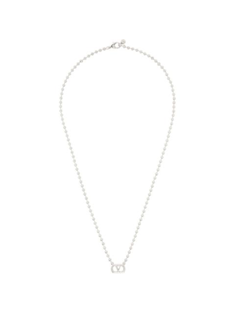 Valentino Ovalette Metal Necklace