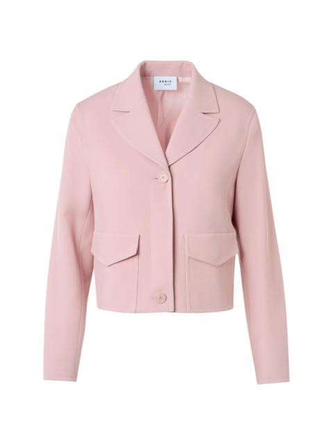 AKRIS Women's Cropped Wool Jacket - Rose