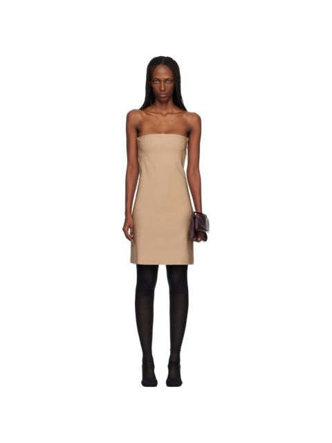 courrèges Beige Bustier Lingerie Jersey Minidress