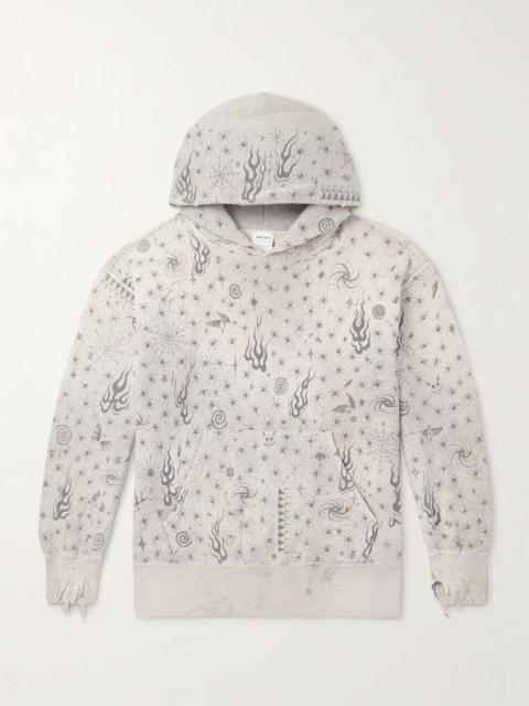 SAINT M×××××× + Dr. Woo Distressed Printed Cotton-Jersey