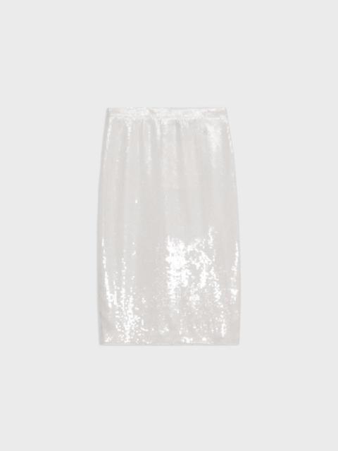 Theory Slim Pencil Skirt in Recycled Sequins