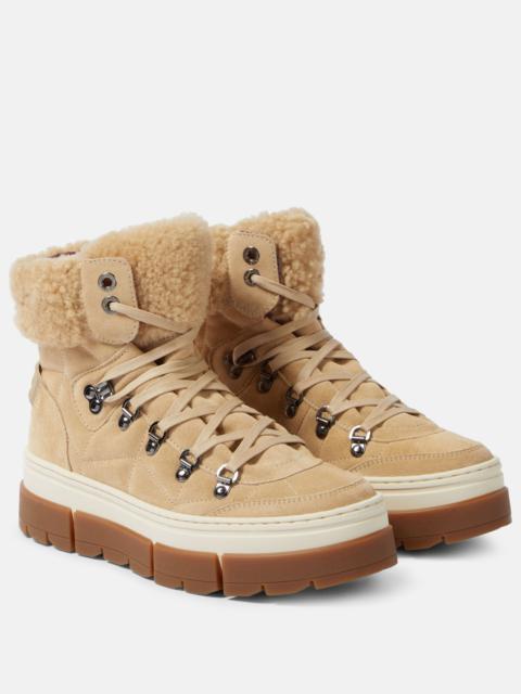 Vaduz shearling-lined suede boots