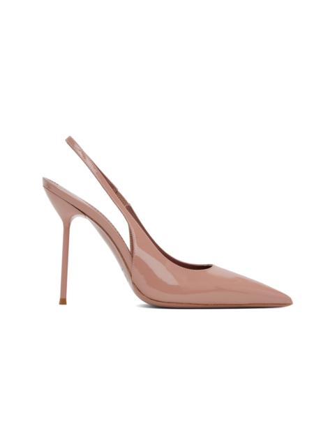 PARIS TEXAS Pink Lidia Slingback Heels