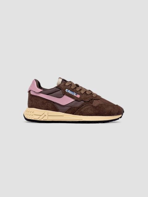 AUTRY Women's Reelwind Suede Low-Top Sneakers - Suede Pink