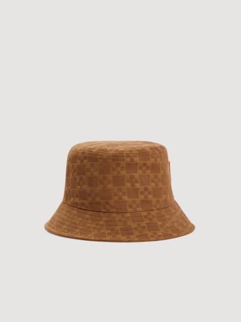 Sandro DENIM BUCKET HAT WITH PATCH