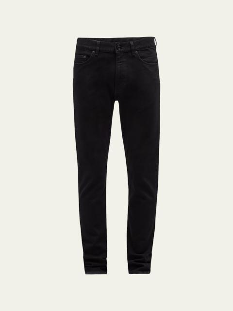 ZEGNA Men's 5-Pocket Black Wash Denim Jeans