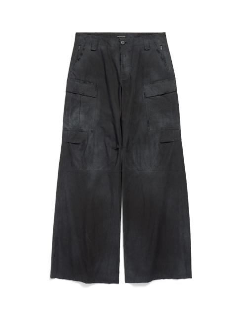 BALENCIAGA Women's Flared Cargo Pants in Black