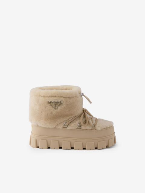 Prada shearling après-ski boots