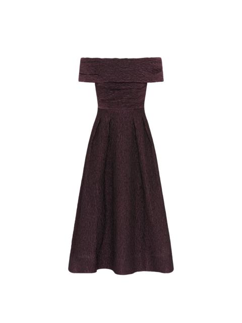 REBECCA VALLANCE Adalyn Off The Shoulder Midi Dress