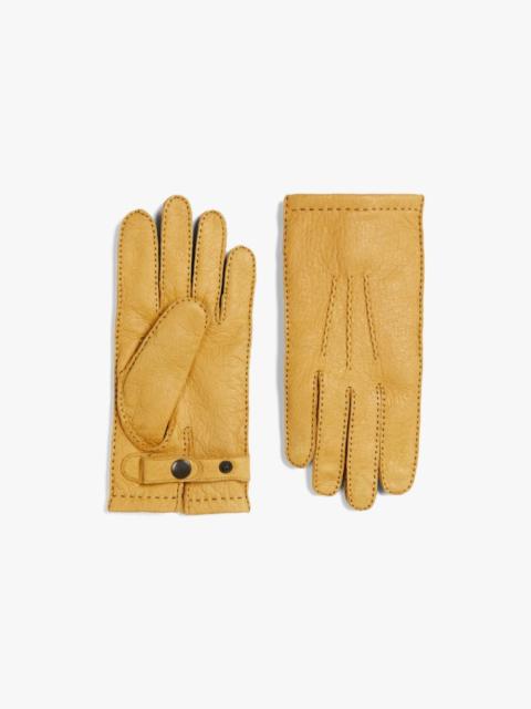 Mackintosh CORK PECCARY LEATHER CASHMERE LINED GLOVES