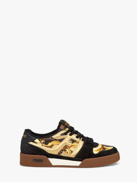 FENDI Fendace Black suede  low-tops
