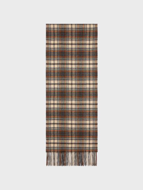 scarf in checked cashmere