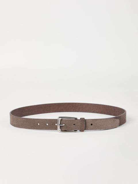 Brunello Cucinelli Braided reversed leather belt