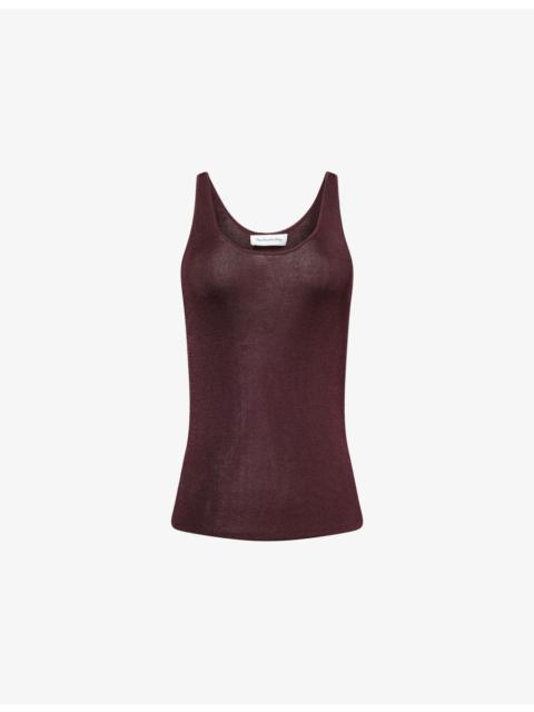 The Frankie Shop Rivo Scoop-Neck Knitted Top