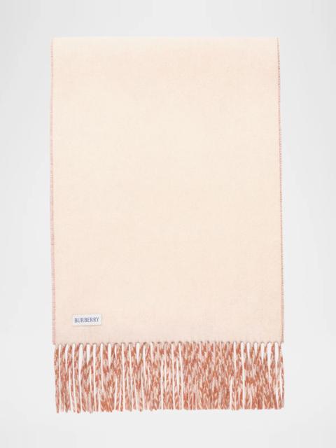 Burberry Knight Two-Tone Cashmere Scarf