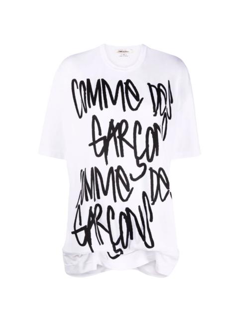 Comme Des Garçons logo print T-shirt
