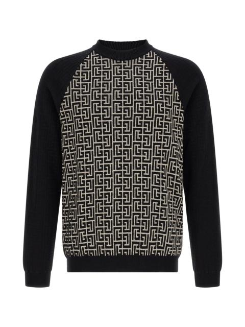 Balmain Pb Monogram Mesh