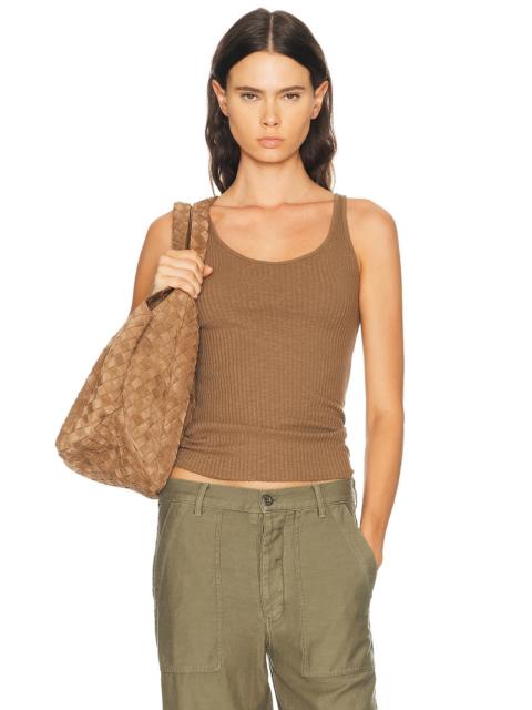 Enza Costa Military Rib Slim Tank Top
