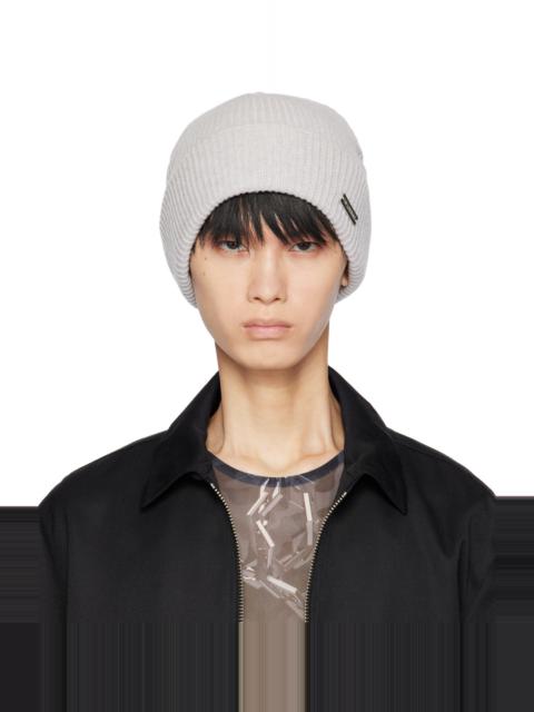 HAN KJØBENHAVN Gray Metal Logo Han Beanie