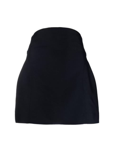 LOW CLASSIC wool-blend miniskirt