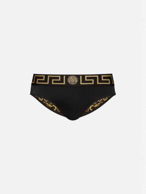 VERSACE Greca Border Swim Briefs